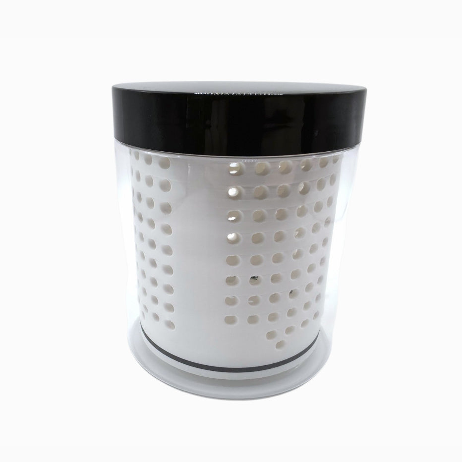 Iso Soak Jar, a 16oz sealed container with a 3D-printed basket insert, by Dabdock