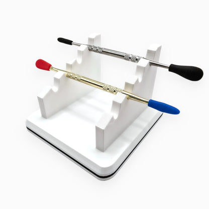 four-tier tool rack that holds tools upright and organized, by Dabdock