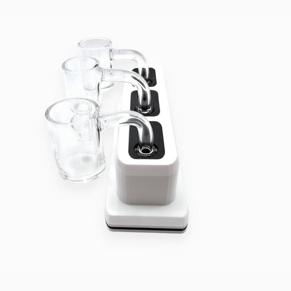 Triple 10/14mm accessory holder with silicone inserts, 3D-printed by Dabdock