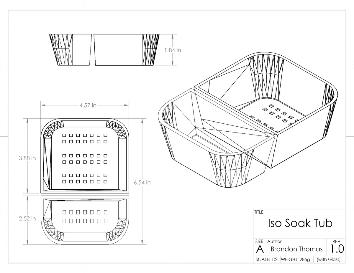 The Iso Soak Tub 30oz Dual Compartment